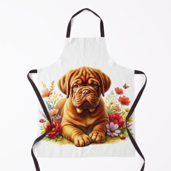Item preview, Dogue De Bordeaux Puppy Floral designed and sold by TheAnimalZ00.
