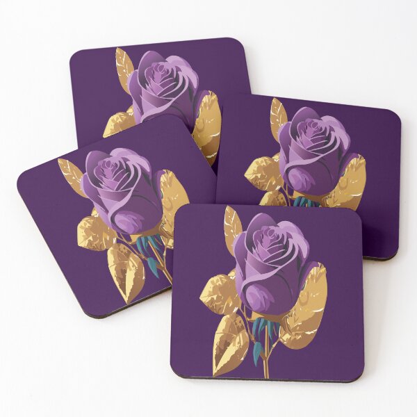 Item preview,  purple and golden ROSES  designed and sold by Meedbubble2-0.