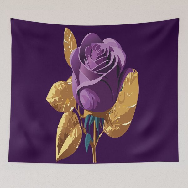 Item preview,  purple and golden ROSES  designed and sold by Meedbubble2-0.