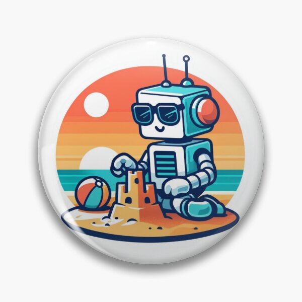 Item preview, The Beach Bot designed and sold by pixelpulsenyc.