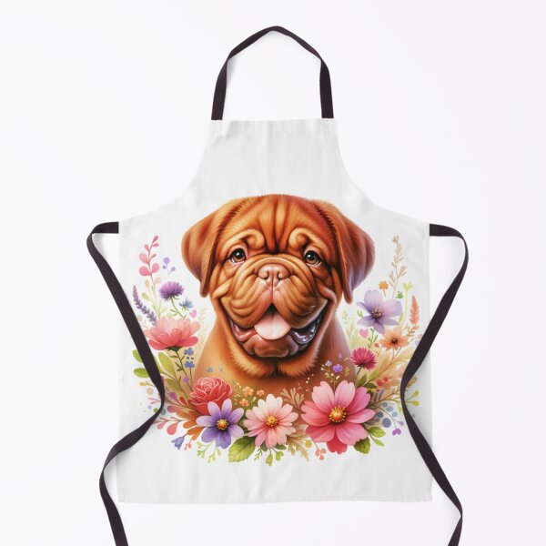 Item preview, Happy Dogue De Bordeaux Puppy Floral designed and sold by TheAnimalZ00.