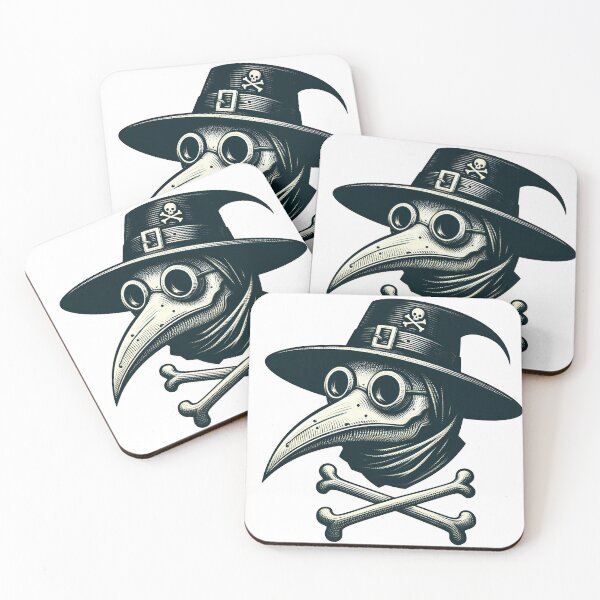 Item preview, Plague Doctor Skull and Bones designed and sold by HalloweenEvil.