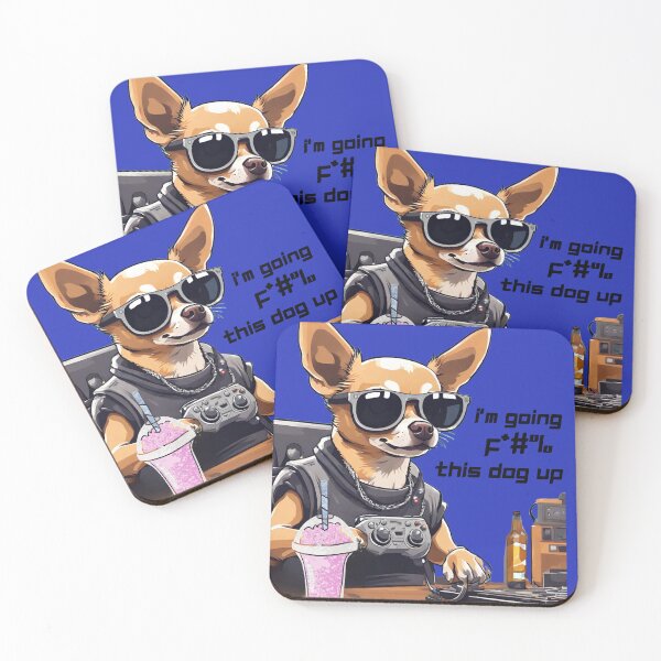 Item preview, Gaming Chihuahua Dog has Got Confidence Pop art Drawing designed and sold by Wolvescreate.