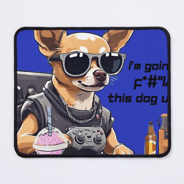 Item preview, Gaming Chihuahua Dog has Got Confidence Pop art Drawing designed and sold by Wolvescreate.