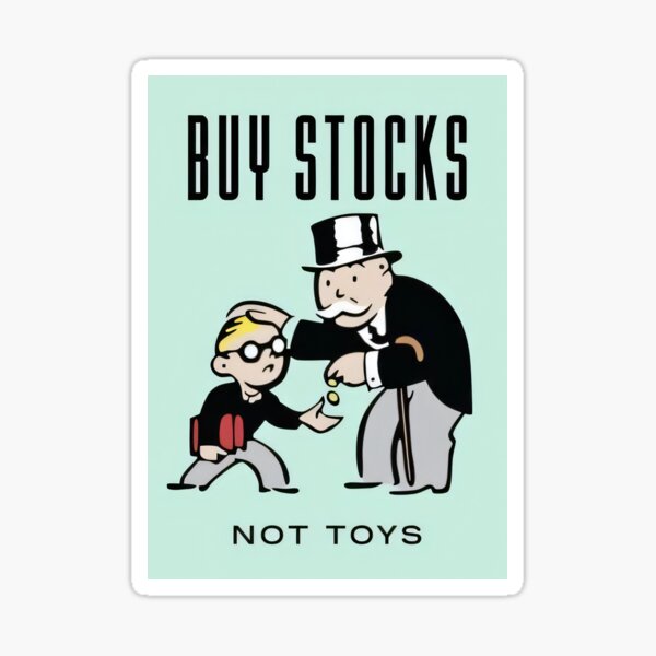 Item preview, Buy Stocks Not Toys designed and sold by TestingN-cap.