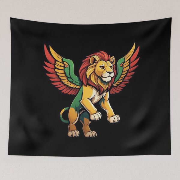 Item preview, Majestic Winged Lion designed and sold by reggaeartgifts.