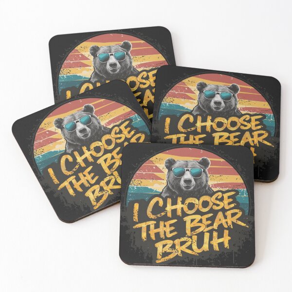 Item preview, I Choose The Bear Bruh Man Vs Bear 2024 designed and sold by Expressiveess1.