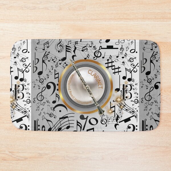 Item preview, Clarinet Music Everywhere Original Graphic Artwork designed and sold by BrightrDayMusicArt.