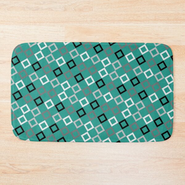 Item preview, Green Shade Multicolor Seamless Square Montage Party Pattern designed and sold by Alchemy-A-La-G.