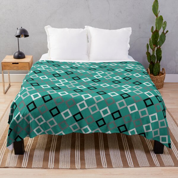 Item preview, Green Shade Multicolor Seamless Square Montage Party Pattern designed and sold by Alchemy-A-La-G.