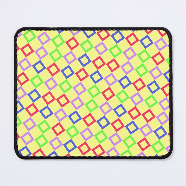 Item preview, Happy Yellow Multicolor Seamless Square Montage Party Pattern designed and sold by Alchemy-A-La-G.