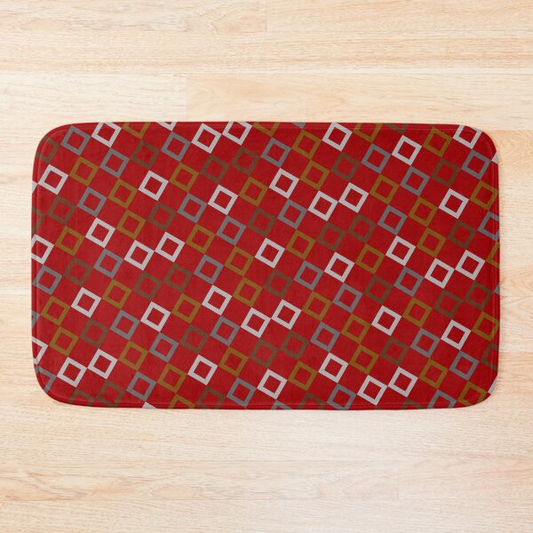 Item preview, Red Shade Multicolor Seamless Square Montage Party Pattern designed and sold by Alchemy-A-La-G.