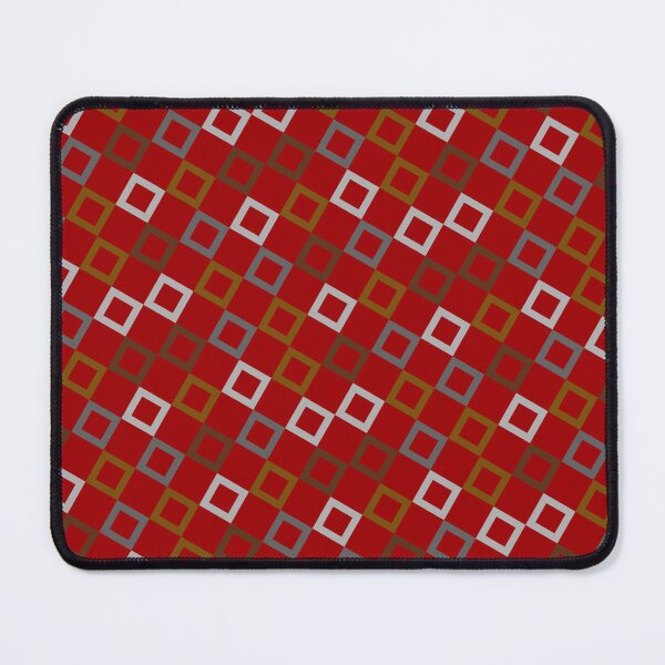 Item preview, Red Shade Multicolor Seamless Square Montage Party Pattern designed and sold by Alchemy-A-La-G.