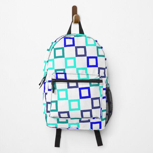 Item preview, Bright Blues Multicolor Seamless Square Montage Party Pattern designed and sold by Alchemy-A-La-G.