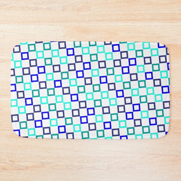 Item preview, Bright Blues Multicolor Seamless Square Montage Party Pattern designed and sold by Alchemy-A-La-G.