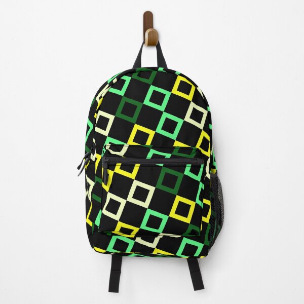 Item preview, Black & Green Multicolor Seamless Square Montage Party Pattern designed and sold by Alchemy-A-La-G.