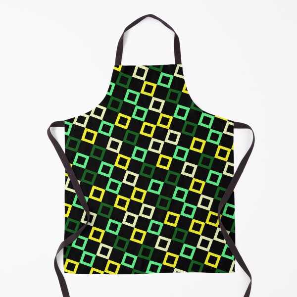 Item preview, Black & Green Multicolor Seamless Square Montage Party Pattern designed and sold by Alchemy-A-La-G.