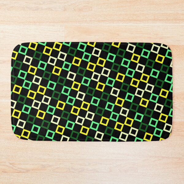 Item preview, Black & Green Multicolor Seamless Square Montage Party Pattern designed and sold by Alchemy-A-La-G.