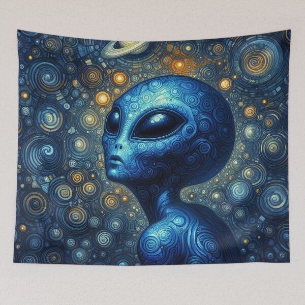 Item preview, Blue Alien designed and sold by HarmonyandSage.