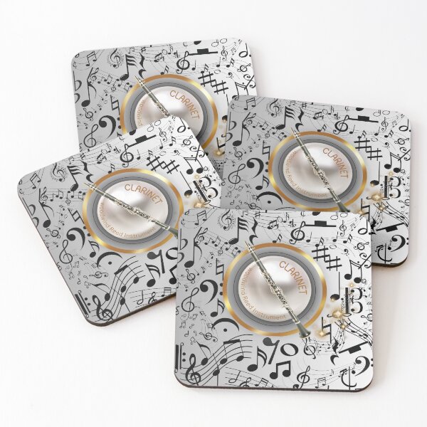 Item preview, Clarinet Music Everywhere Original Graphic Artwork designed and sold by BrightrDayMusicArt.