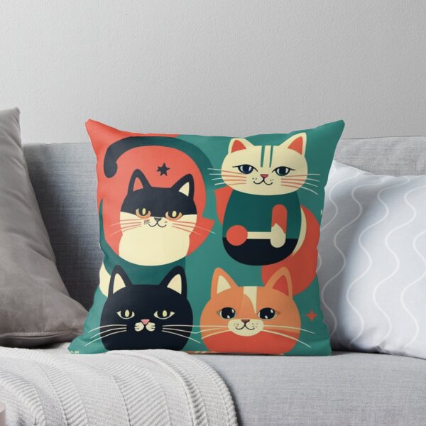 Aperçu de l'œuvre ménagerie de chats : Whisker Wonders, de jolis modèles de chats et de chatons pour les fans félins créée et vendue par T-D-R.