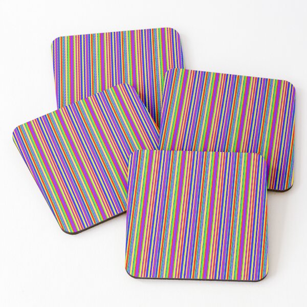 Item preview, Uplifting Rainbow Stripes Multicolor Streaked Line Party Pattern designed and sold by Alchemy-A-La-G.