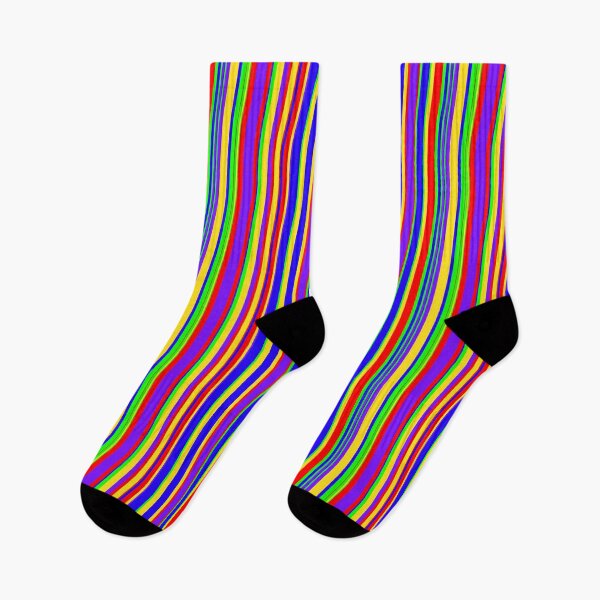 Item preview, Uplifting Rainbow Stripes Multicolor Streaked Line Party Pattern designed and sold by Alchemy-A-La-G.