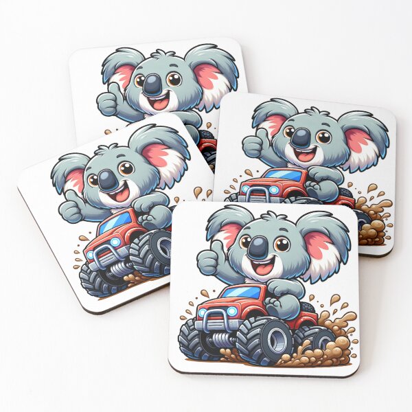Item preview, Koala Monster Truck Fun designed and sold by sparsonboutique.