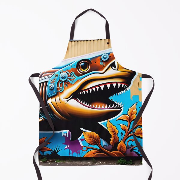 Item preview, Rusted Robot Shark Graffiti Art designed and sold by TheArtOfPat.
