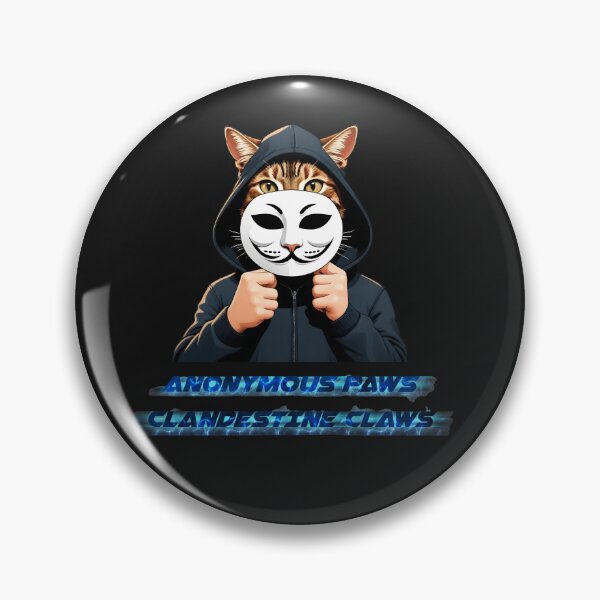 Item preview, Anonymous cat fighting against censorship designed and sold by PrintPlanetGo.