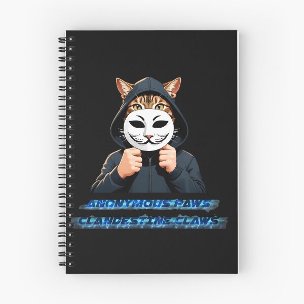Item preview, Anonymous cat fighting against censorship designed and sold by PrintPlanetGo.