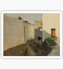 White Walls in Sunlight, Morocco by John Singer Sargent Sticker