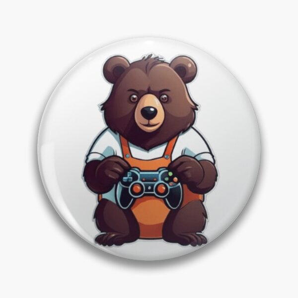 Item preview, Bear Hugs And High Scores Retro Arcade Gamer Bear designed and sold by Animalloveus.