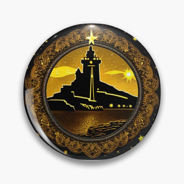 Item preview, Beacon of the Cosmos: The Lighthouse Overlooking the Starlit Shore designed and sold by Highlandkings.