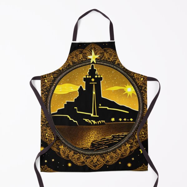 Item preview, Beacon of the Cosmos: The Lighthouse Overlooking the Starlit Shore designed and sold by Highlandkings.