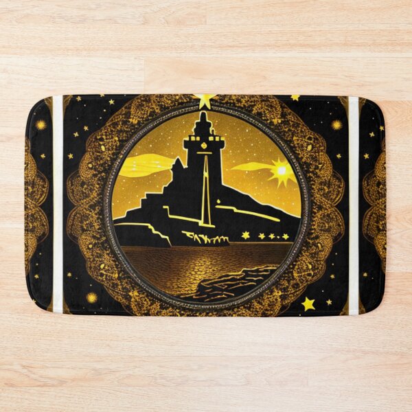 Item preview, Beacon of the Cosmos: The Lighthouse Overlooking the Starlit Shore designed and sold by Highlandkings.