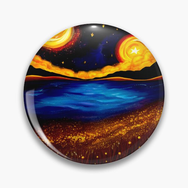 Item preview, Cosmic Whirl: A Starry Dance Above the Golden Meadow designed and sold by Highlandkings.