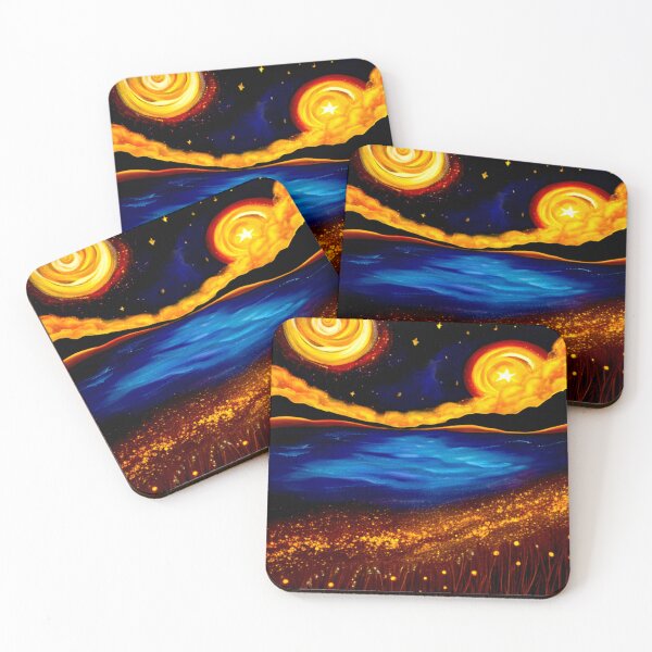 Item preview, Cosmic Whirl: A Starry Dance Above the Golden Meadow designed and sold by Highlandkings.
