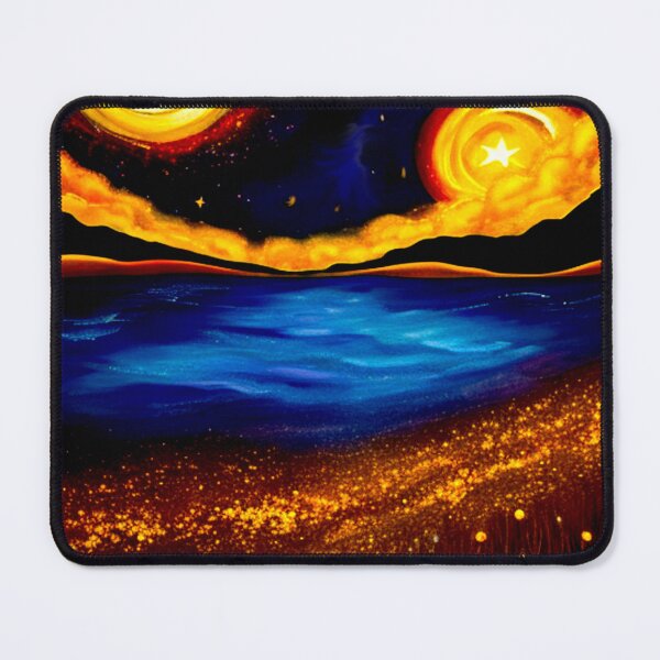 Item preview, Cosmic Whirl: A Starry Dance Above the Golden Meadow designed and sold by Highlandkings.