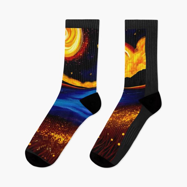 Item preview, Cosmic Whirl: A Starry Dance Above the Golden Meadow designed and sold by Highlandkings.