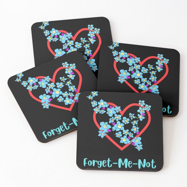 Item preview, Forget-me-not flower heart romantic flower blossoming  designed and sold by Artstastic.