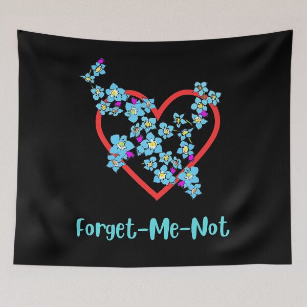 Item preview, Forget-me-not flower heart romantic flower blossoming  designed and sold by Artstastic.