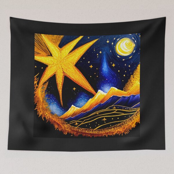 Item preview, Stellar Harmony: The Symphony of Stars and Mountain Splendor designed and sold by Highlandkings.