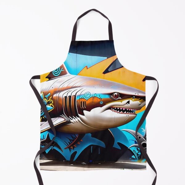 Item preview, Rusted Robot Shark Graffiti Art designed and sold by TheArtOfPat.