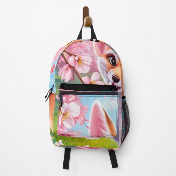Item preview, Fox Portrait. fennec fox, cherry blossom, fantasy fox, whimsical fox designed and sold by FoxVibes.