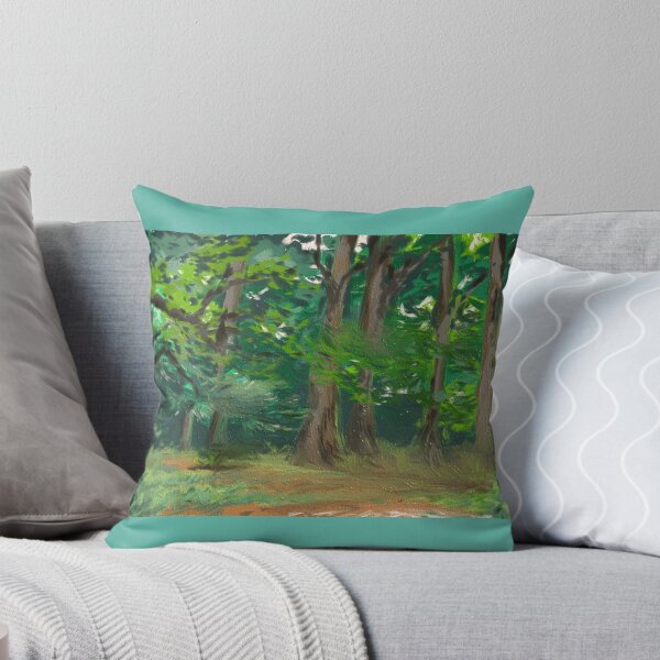 Item preview, Forest Landscape Impressionist Painting designed and sold by ArtByErinSmith.