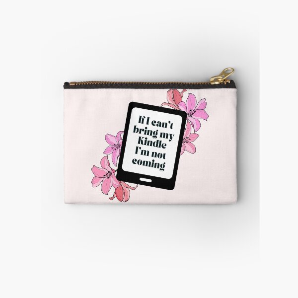 Item preview, Si no puedo traer mi Kindle no voy - Pastel Pink Floral Kindle designed and sold by Neadoodles.