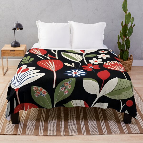Item preview, Colorful Blossoms on Black designed and sold by MrKATORSKI.