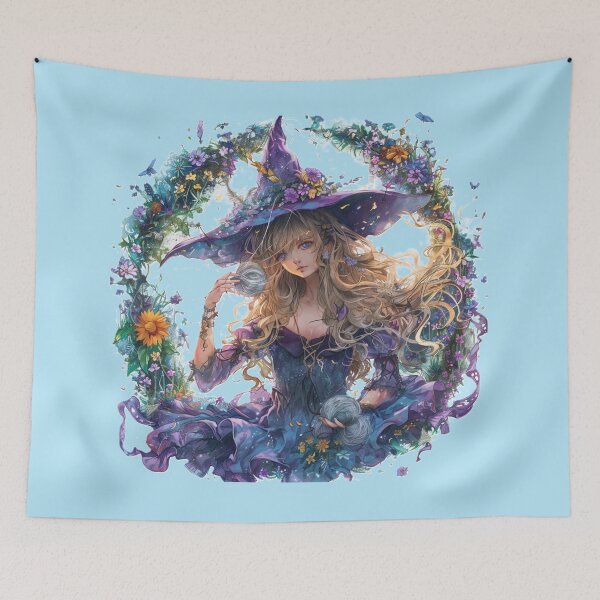 Item preview, Little Blue Witch Winding Gossimer Threads designed and sold by ANotiontoKnit.