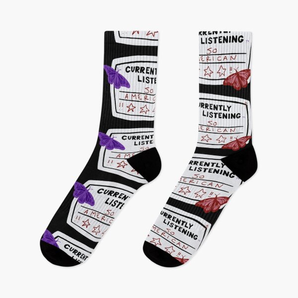 Item preview, Currently Listening to So American Composition Notebook Sticker designed and sold by notastranger.
